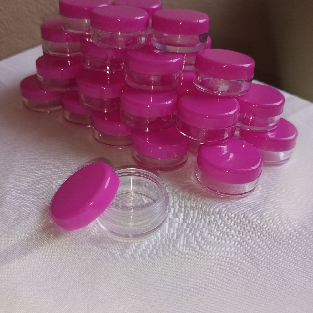 Pink Cosmetic Containers